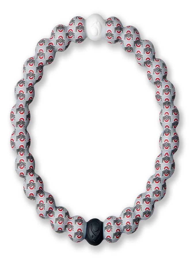 Lokai Collegiate Silicone Beaded Bracelet for Women & Men, Ohio State University - Medium, 6.5 Inch Circumference - Silicone Jewelry Fashion Bracelet Slides-On for Comfortable Fit - Image 1